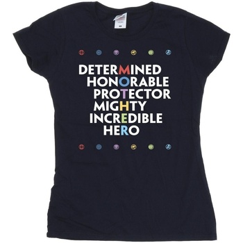 Abbigliamento Donna T-shirts a maniche lunghe Marvel Avengers Mother Blu
