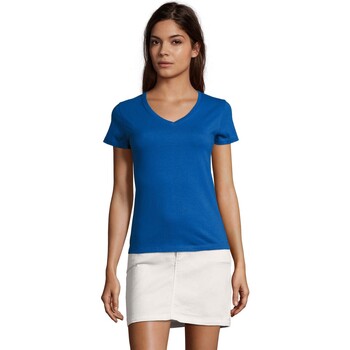 Abbigliamento Donna T-shirts a maniche lunghe Sols Imperial Blu