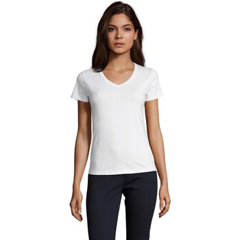 Abbigliamento Donna T-shirts a maniche lunghe Sols Imperial Bianco