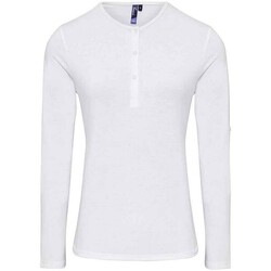 Abbigliamento Donna T-shirts a maniche lunghe Premier Long John Bianco