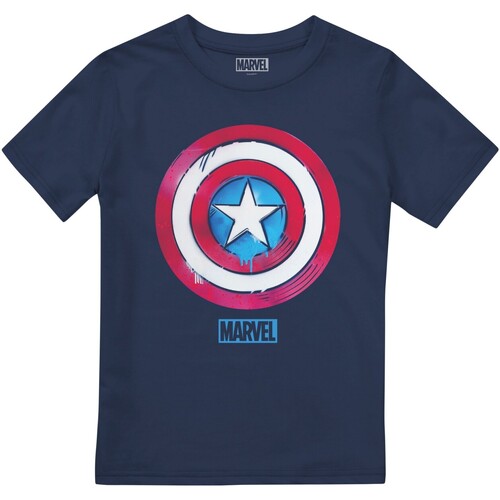 Abbigliamento Unisex bambino T-shirt maniche corte Captain America TV2697 Blu