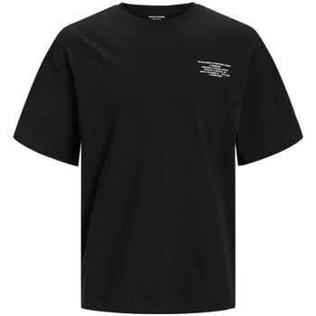 Abbigliamento Uomo T-shirt & Polo Jack & Jones 12250651 RILEY-BLACK Nero