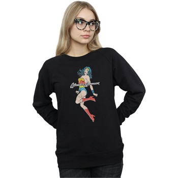 Abbigliamento Donna Felpe Dc Comics Wonder Woman Jump Nero