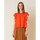 Abbigliamento Donna Jeans 3/4 & 7/8 Manila Grace BLUSA CON MANICHE A VOLANT Arancione