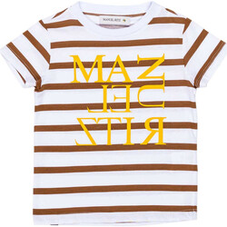 Abbigliamento Donna T-shirt & Polo Manuel Ritz MANUEL RITZ T-SHIRT A RIGHE CON LOGO Terra