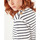 Abbigliamento Donna Jeans 3/4 & 7/8 Naf Naf T-SHIRT DA MARINAIO Ecru/Blu