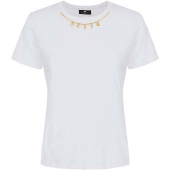 Abbigliamento Donna T-shirt & Polo Elisabetta Franchi T-Shirt e Polo Donna  MA01141E2 270 Bianco Bianco