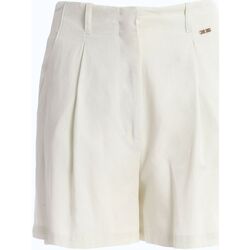 Abbigliamento Donna Shorts / Bermuda Fracomina Shorts alto fascione FS24SV6008W69301 Bianco