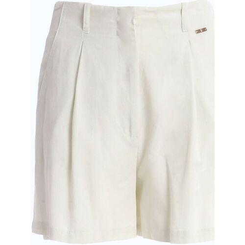 Abbigliamento Donna Shorts / Bermuda Fracomina Shorts alto fascione FS24SV6008W69301 Bianco