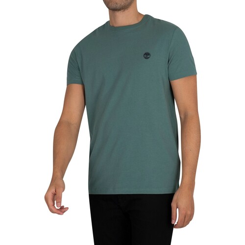 Abbigliamento Uomo T-shirt maniche corte Timberland Maglietta Dun River Slim Crew Verde