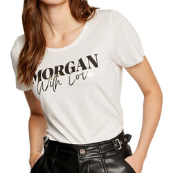 Abbigliamento Donna T-shirt & Polo Morgan 241-DUNE Bianco