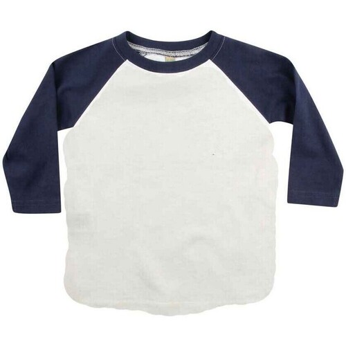Abbigliamento Unisex bambino T-shirts a maniche lunghe Larkwood LW25T Bianco