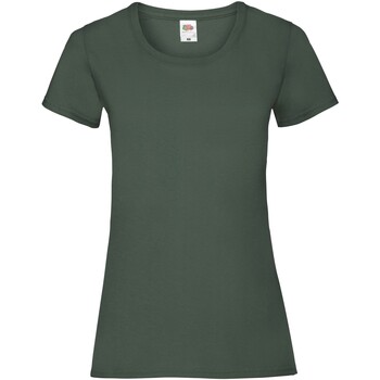 Abbigliamento Donna T-shirts a maniche lunghe Fruit Of The Loom SS77 Verde