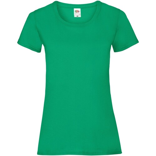 Abbigliamento Donna T-shirts a maniche lunghe Fruit Of The Loom SS77 Verde