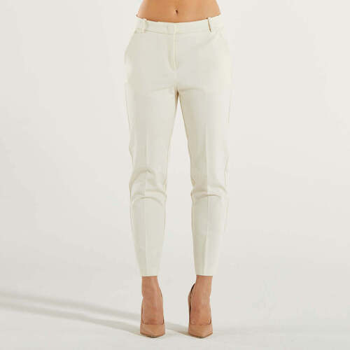 Abbigliamento Donna Pantaloni Pinko pantaloni cigarette-fit punto milano Bianco