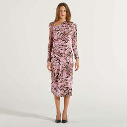 Abbigliamento Donna Vestiti Pinko abito jersey tulle coral scanner Rosa