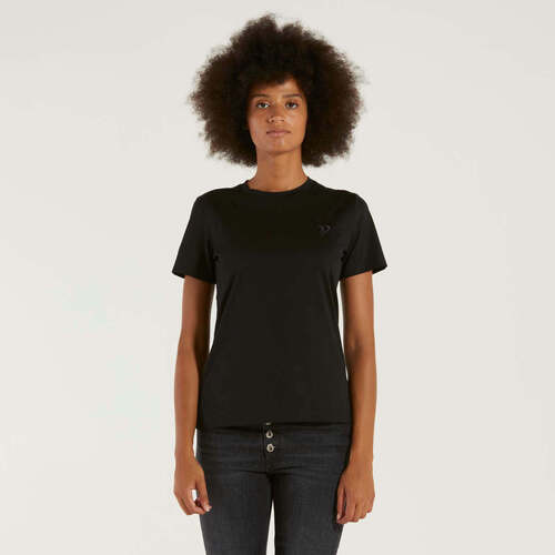 Abbigliamento Donna T-shirt maniche corte Dondup t-shirt regular in jersey nero Nero
