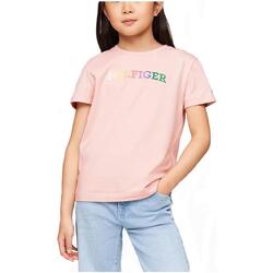 Abbigliamento Bambina T-shirt maniche corte Tommy Hilfiger  Rosa