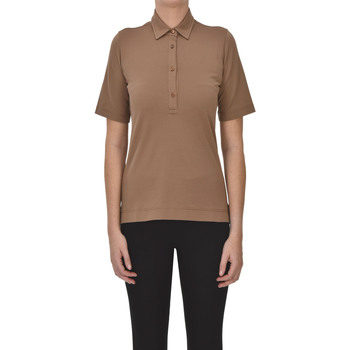 Abbigliamento Donna T-shirt & Polo Circolo 1901 Polo in piquet di cotone TPS00003022AE Marrone