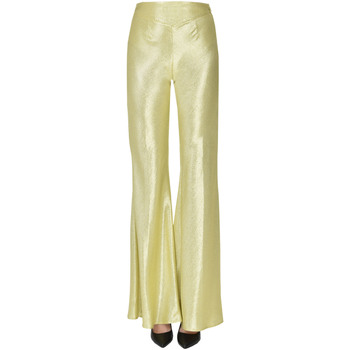 Abbigliamento Donna Pantaloni Forte Forte Pantaloni in tessuto metallizzato PNP00003059AE Giallo