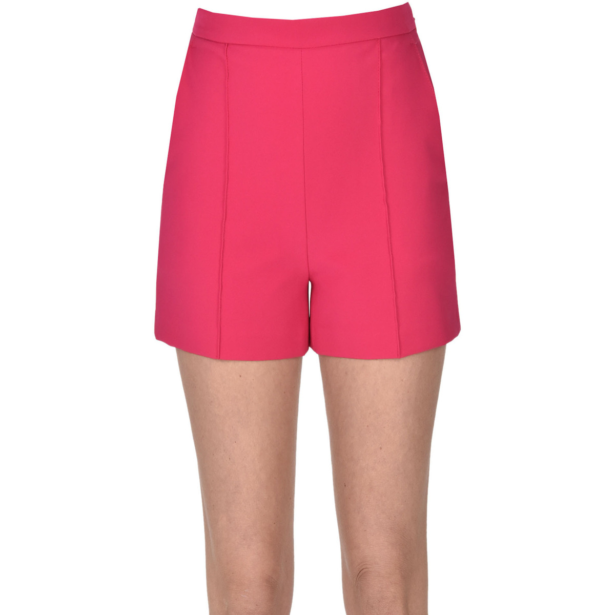 Abbigliamento Donna Shorts / Bermuda Elisabetta Franchi Shorts in crepè PNH00003010AE Viola