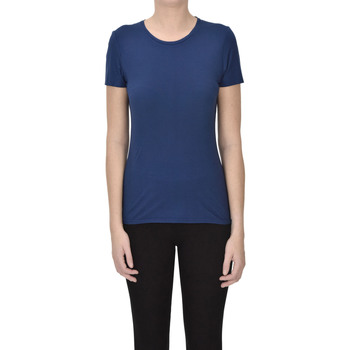 Abbigliamento Donna T-shirt & Polo Scaglione T-shirt slim in cotone TPS00003033AE Blu