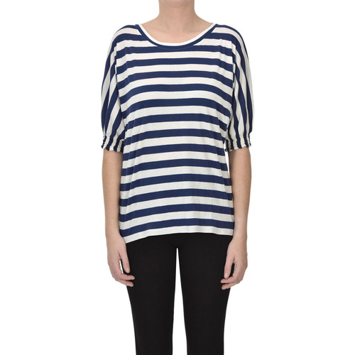 Abbigliamento Donna T-shirt & Polo Scaglione T-shirt a righe TPS00003031AE Blu