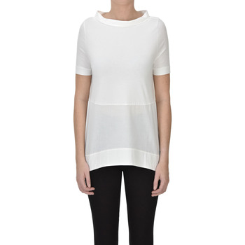 Abbigliamento Donna T-shirt & Polo Alpha Studio T-shirt con collo ad anello TPS00003030AE Bianco