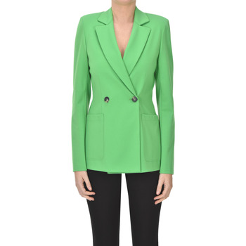 Abbigliamento Donna Giacche Harris Wharf London Blazer doppiopetto in jersey CSG00003035AE Verde