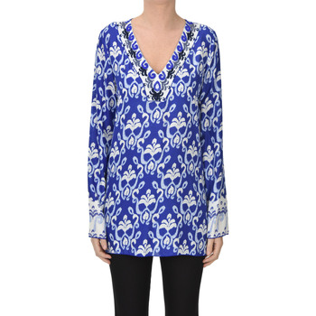 Abbigliamento Donna Camicie Maliparmi Blusa stampata TPC00003056AE Blu