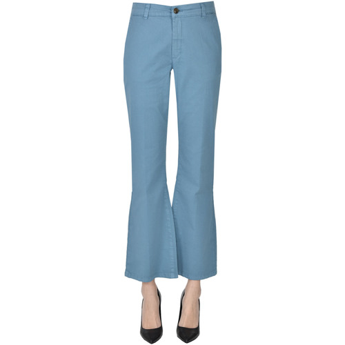 Abbigliamento Donna Chino Attic And Barn Pantaloni in cotone PNP00003050AE Blu