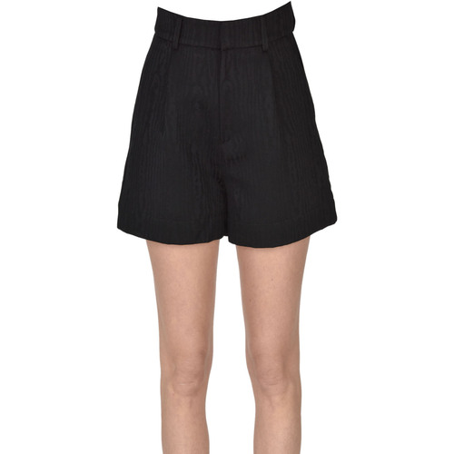 Abbigliamento Donna Shorts / Bermuda The M.. Shorts in tessuto jacquard PNH00003002AE Nero