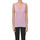 Abbigliamento Donna Top / T-shirt senza maniche Attic And Barn Top in maglia a costine TPT00003023AE Rosa