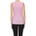 Abbigliamento Donna Top / T-shirt senza maniche Attic And Barn Top in maglia a costine TPT00003023AE Rosa