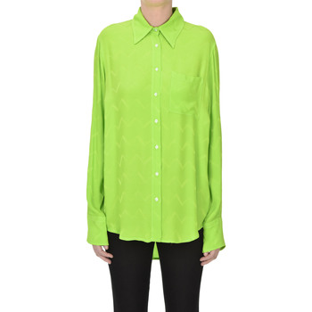 Abbigliamento Donna Camicie Seventy Camicia in viscosa jacquard TPC00003039AE Verde