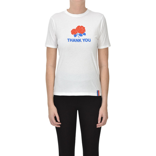 Abbigliamento Donna T-shirt & Polo Kule T-shirt Thank You TPS00003025AE Bianco