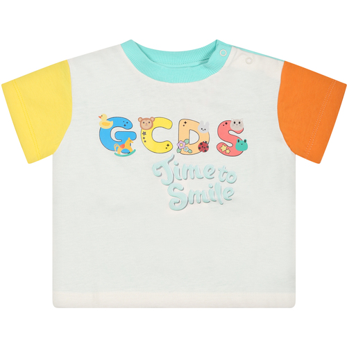 Abbigliamento Unisex bambino T-shirt maniche corte Gcds GPM002 LAA33 54539 Multicolore