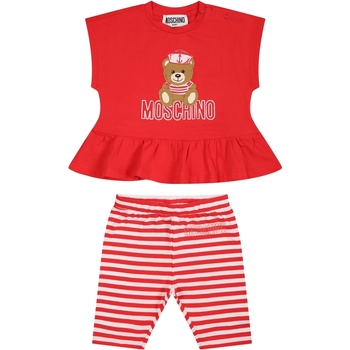 Abbigliamento Bambina Completi Moschino Kid MDG00R LBE05 84615 Rosso