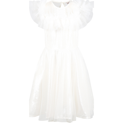Abbigliamento Bambina Vestiti Monnalisa 71A901 1950 0001 Bianco