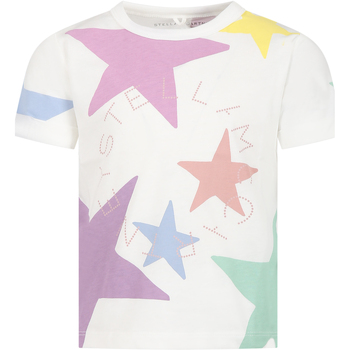 Abbigliamento Bambina T-shirt maniche corte Stella Mc Cartney TT8A91 Z0913 101MC Bianco