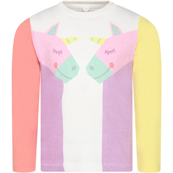 Abbigliamento Bambina T-shirts a maniche lunghe Stella Mc Cartney TT8A80 Z0434 101 Multicolore
