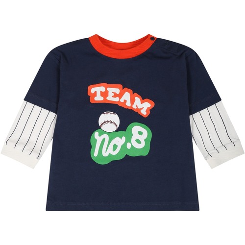 Abbigliamento Bambino T-shirts a maniche lunghe Kenzo K05530 84A Blu