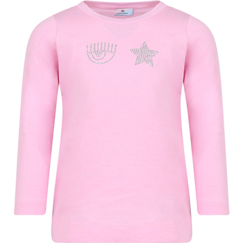 Abbigliamento Bambina T-shirts a maniche lunghe Chiara Ferragni 51B620 2206 067F Rosa