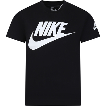Abbigliamento Bambina T-shirt maniche corte Nike 86J575 K25 Nero
