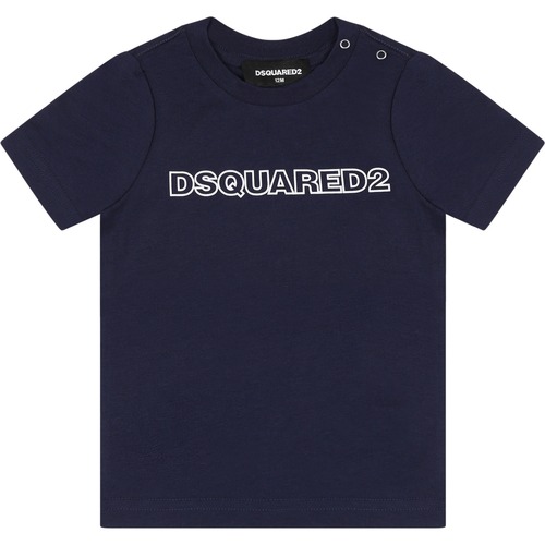 Abbigliamento Bambino T-shirt maniche corte Dsquared DQ1792 D00MV DQ875 Blu