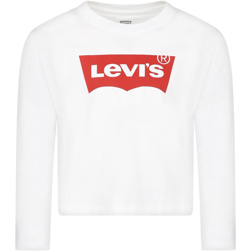 Abbigliamento Unisex bambino T-shirts a maniche lunghe Levi's 3EG315 001 Bianco