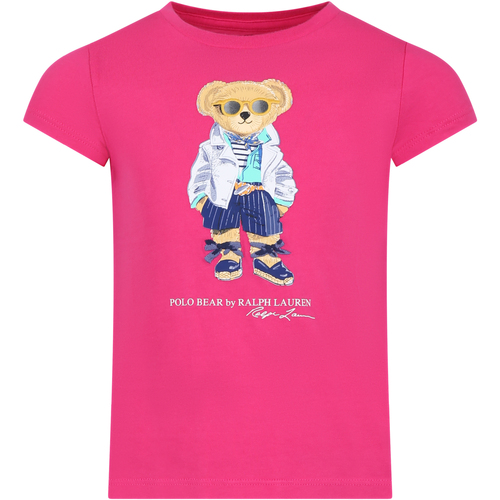 Abbigliamento Bambina T-shirt maniche corte Ralph Lauren Kids 929931001 Rosa