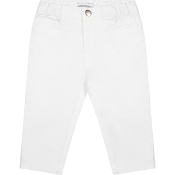 Abbigliamento Bambino Pantaloni Armani jeans 8NHJ02 4N7LZ 0100 Bianco