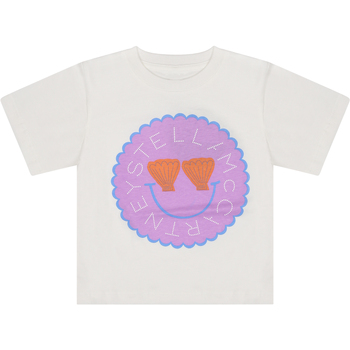 Abbigliamento Bambina T-shirt maniche corte Stella Mc Cartney TU8D31 Z0434 101 Bianco