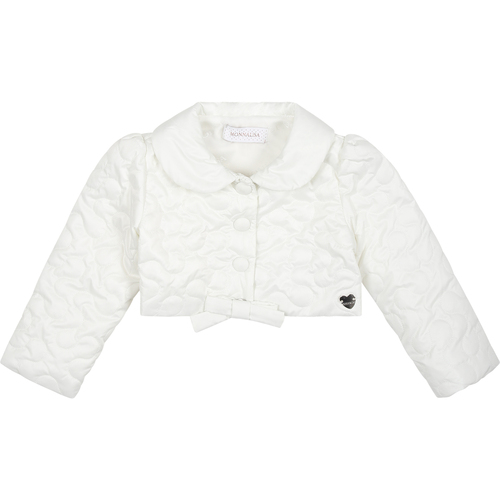 Abbigliamento Bambina Piumini Monnalisa 73C100 3408 0001 Bianco